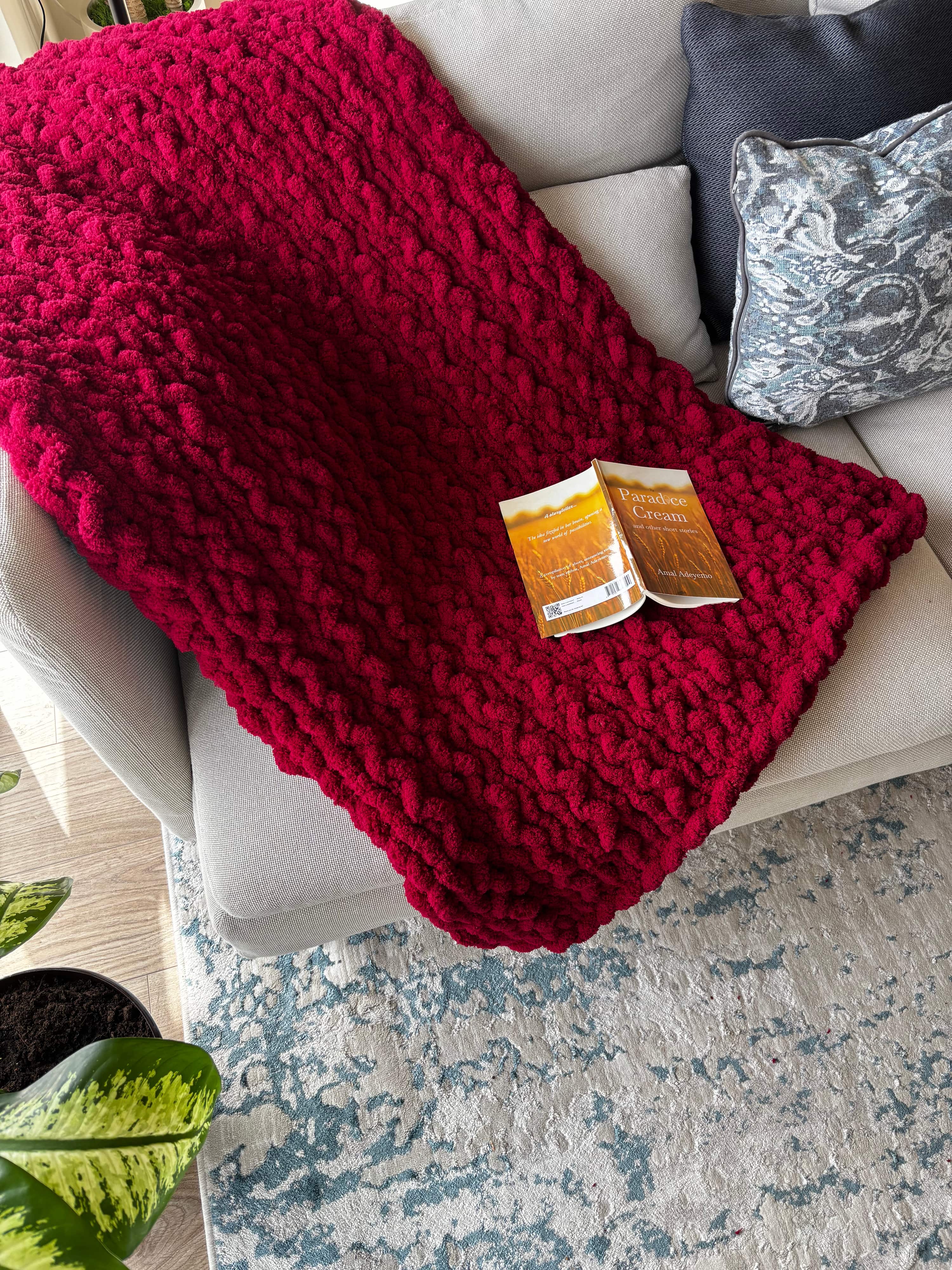 Broken Herringbone Pattern Blanket